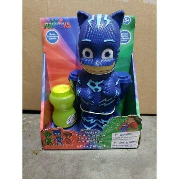 Nickelodeon PJ Masks Catboy Action Bubble Blower with Bubbles Outside Play Toy - Picture 6 of 9